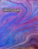 Sketch Book: Notebook for Drawing, Writing, Painting, Sketching or Doodling, 110 Pages, 8.5x11 (Premium Marbles Cover) 1655054430 Book Cover