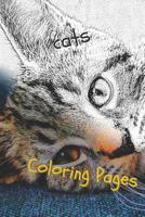 Cats: Beautiful coloring pages with cats, drawings, for adults and for girls 1090737777 Book Cover