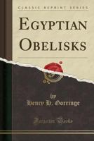 Egyptian Obelisks 1015838588 Book Cover