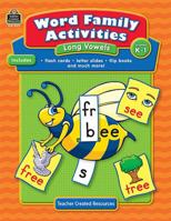 Word Family Activities: Long Vowels Grd K-1 (Word Family Activities) 1420620770 Book Cover