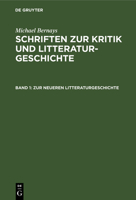 Zur Neueren Litteraturgeschichte (Classic Reprint) 1174460555 Book Cover