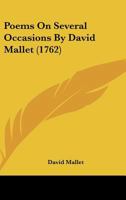 Poems on Several Occasions. by Mr. Mallet. 1140829955 Book Cover