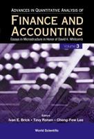 Advances In Quantitative Analysis Of Finance And Accounting: Essays in Microstructure in Honor of David K. Whitcomb 9812566260 Book Cover