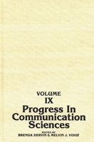 Progress in Communication Sciences, Volume 9 0893914746 Book Cover