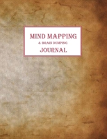 Mind Mapping & Brain Dumping Journal: Rustic Brown Notebook to Brainstorm, Plan, Organize Ideas and Thoughts. Map for Creativity and Visual Thinking 1660855950 Book Cover