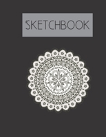 Sketchbook: Snowflake Mandala 200 Page Sketchbook: Artist Edition (8.5x11) 1673323731 Book Cover