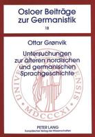 Untersuchungen Zur Aelteren Nordischen Und Germanischen Sprachgeschichte 3631334796 Book Cover