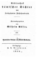 Bibliothek Deutscher Dichter Des Siebzehnten Jahrhunderts - IV 1530717566 Book Cover