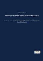 Kleine Schriften Zur Geschichtstheorie 3957007089 Book Cover