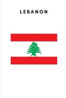 Lebanon: Country Flag A5 Notebook to write in with 120 pages 1076722318 Book Cover
