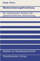 Modernisierungsforschung: Zur Empirischen Analyse Der Gesellschaftlichen Entwicklung 3531112511 Book Cover