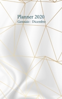 Planner 2020 Gennaio - Dicembre: Agenda mensile e settimanale A partire dal 1 gennaio al 31 dicembre 2020, copre i calendari per il 2019, 2020, 2021, 2021, 12 foglio mensili e 53 foglio settimanali. 1673775292 Book Cover