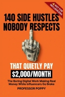 140 SIDE HUSTLES NOBODY RESPECTS (THAT QUIETLY PAY $2,000/MONTH): The Boring Digital Work Making Real Money While Influencers Go Broke (Professor Poppy's Big Book of) 1997925214 Book Cover