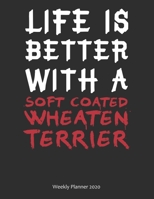 Life is Better With A Soft Coated Wheaten Terrier Weekly Planner 2020: Weekly Calendar / Planner Gift, 156 Pages, 8.5x11, Soft Cover, Matte Finish 1676739408 Book Cover