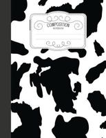 Composition Notebook: Kawaii Wide Ruled Comp Books for School - Cow Pattern 1797703633 Book Cover