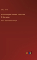 Abhandlungen aus dem römischen Civilprozess: II. Die adjecticischen Klagen 3368392824 Book Cover