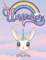 coloring book; Im a Unicorn: 8.5/11 inch 21.59/27.94 cm 60 page B08NF1PXGV Book Cover