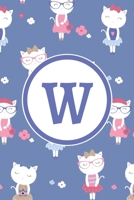 W: Monogrammed 2020 Weekly Planner For Women And Teen Girls Cat Lovers - Cute Cats, January 2020 - December 2020 (6x9) 1702072851 Book Cover