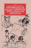 Psychology in Legal Contexts: Applications and Limitations 1349049190 Book Cover