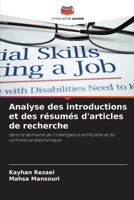 Analyse des introductions et des résumés d'articles de recherche (French Edition) 6207941128 Book Cover