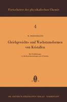 Gleichgewichts- Und Wachstumsformen Von Kristallen 3798501416 Book Cover
