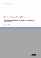 Charakteristika von Meinungsf�hrern: Interpersonelle Kommunikation und ihr Einfluss auf die individuelle Meinungsbildung 3638643883 Book Cover