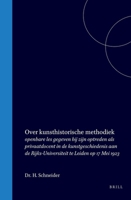 Over kunsthistorische methodiek (Dutch Edition) 9004560696 Book Cover
