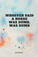Notebook: Horse Racing and Horseback Riding - Equestrian Riding Coaching Planner / Organizer / Lined Notebook (6" x 9") 1089527772 Book Cover