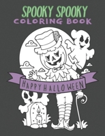 Halloween Coloring Book: For Ages 2-4 4-8 - 50 Unique Drawings for Children and Kindergartens with One Sided Sheets / Pages B08GFSYH4Y Book Cover