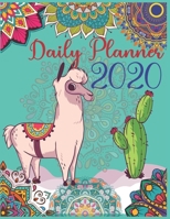 Daily Planner 2020: Daily Planner 2020 For LLAMA Lovers - daily planner with to do list for organization - daily planner with hourly schedule - daily planner 2020 each day full page - daily planner di 1677938447 Book Cover