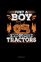 Notizbuch: A5 120 Karierte Seiten - Junge Liebt Traktoren Weihnachtsgeschenk Notizheft Sohn Enkel Neffe Trecker 1705999360 Book Cover