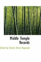 Middle Temple Records B0BPMTX1WK Book Cover