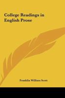 College Readings in English Prose 046948067X Book Cover