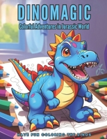 DinoMagic: Colorful Adventures in Jurassic World B0CHKZ84PD Book Cover