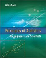 Principles of Statistics for Engineers and Scientists 0073376337 Book Cover