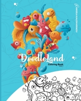 DoodleLand: Coloring Book Volume 1 B09FRZX6N9 Book Cover