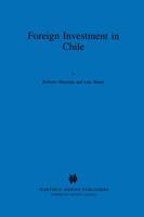 Foreign Investment in Chile 0792333594 Book Cover