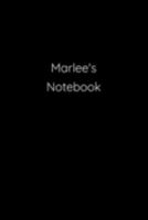 Marlee's Notebook: Notebook / Journal / Diary - 6 x 9 inches (15,24 x 22,86 cm), 150 pages. 169119297X Book Cover