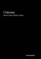 Criticism 0954824008 Book Cover