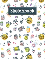 Sketchbook: 8.5 x 11 Notebook for Creative Drawing and Sketching Activities with Jam Themed Cover Design 1710190116 Book Cover