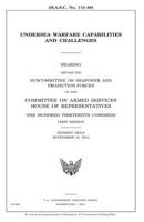 Undersea warfare capabilities and challenges 1981470255 Book Cover