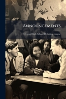 Announcements... 1273017110 Book Cover