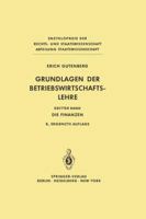 Grundlagen Der Betriebswirtschaftslehre: Die Finanzen 364261843X Book Cover