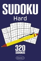 Sudoku Hard: Sudoku Puzzle Book With 320 Hard Sudoku Puzzles For Adults B08CPDL7KT Book Cover
