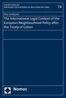 The International Legal Context of the European Neighbourhood Policy After the Treaty of Lisbon 3848733102 Book Cover