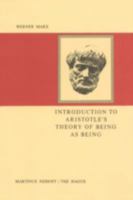 Introduction to Aristotle's Theory of Being 9024719410 Book Cover