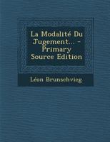 La modalité du jugement 1017233381 Book Cover