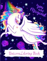 Unicorn Coloring Book: Adult Coloring Book with Beautiful Unicorn Designs, An Adult Coloring Book with Magical Animals, Cute Princesses, A Funny Unicorn Coloring Book for Adults 4072820539 Book Cover