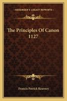 The Principles Of Canon 1127 1432556835 Book Cover