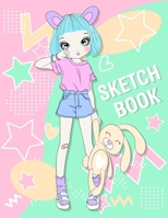 Sketchbook: Cute Twins Sister Ella and Ellie Character Sketchbook For 9-12 Year Old Girls ~ Blank Paper for Drawing,  Doodling or Sketching.(Volume 5) 1699759855 Book Cover